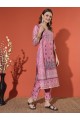 Gajari-Printed Muslin Kurta Set