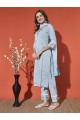 Sea Green Embroidered Kurta Set