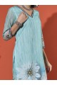 Sea Green Shimmer Kurta Set