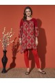 Maroon Mill Print Kurta