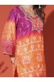 Multicolor digital print Kurta set,