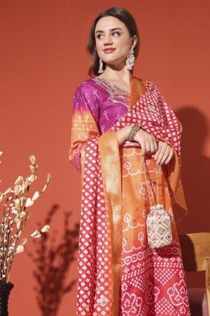 Multicolor digital print Kurta set,