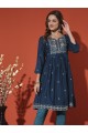 Dark Blue Rayon kurta