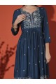 Dark Blue Rayon kurta