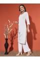 Roman Floral White Kurta Set